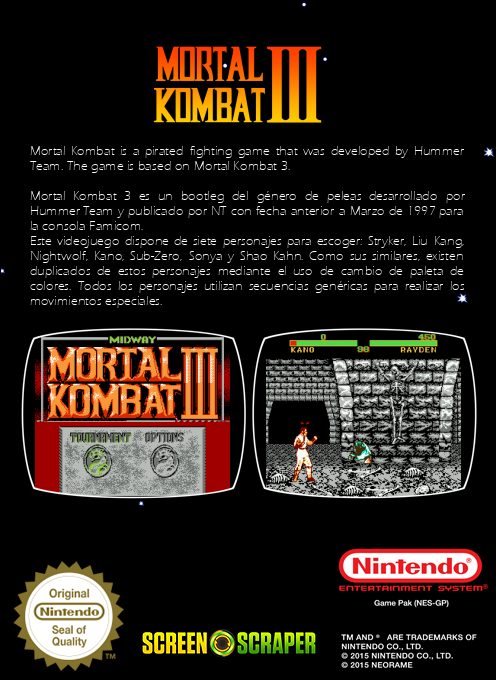 Mortal Kombat 3 dos