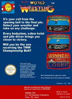 Tecmo World Wrestling - Dos