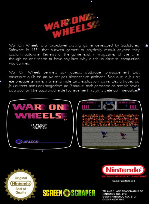 War on Wheels dos