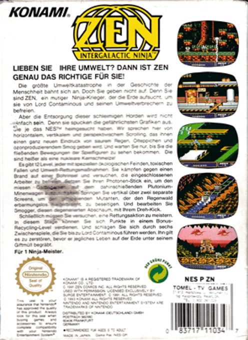 Zen : Intergalactic Ninja dos