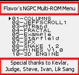 Flavor's NGPC Multi-ROM V2.0 16MB CRoller