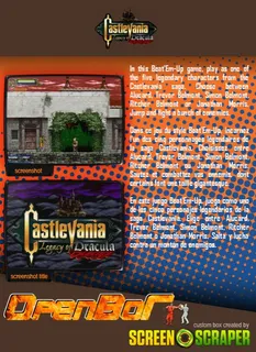 Castlevania Legacy Of Dracula dos