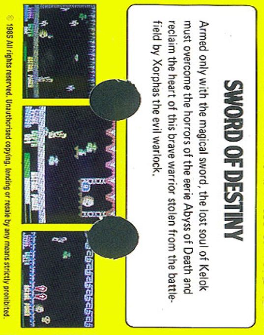Sword Of Destiny dos