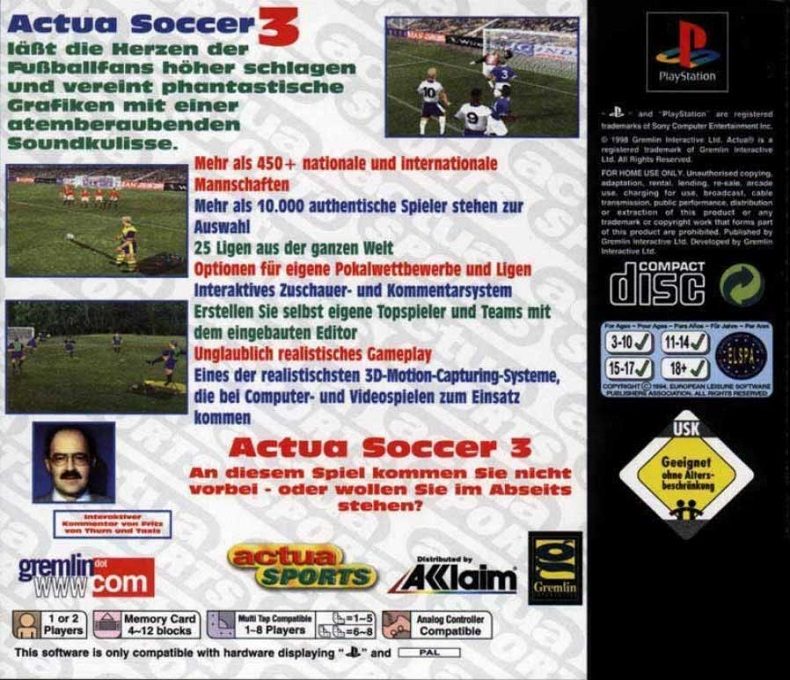 Actua Soccer 2 - Dos
