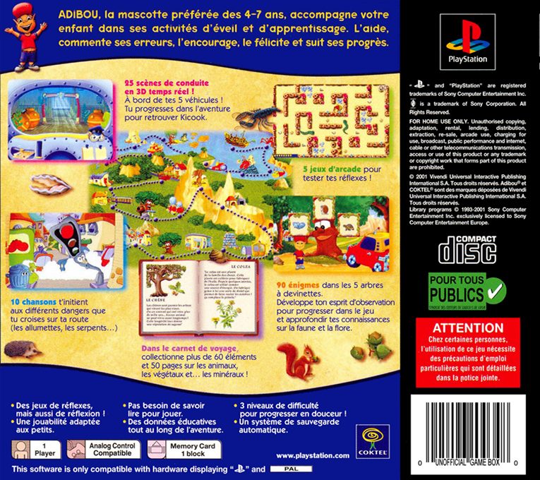 Adibou et L'Ombre Verte - Dos