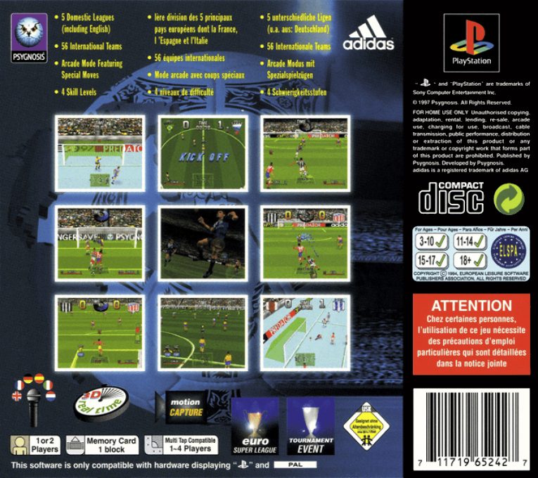 Adidas Power Soccer International '97 - Dos