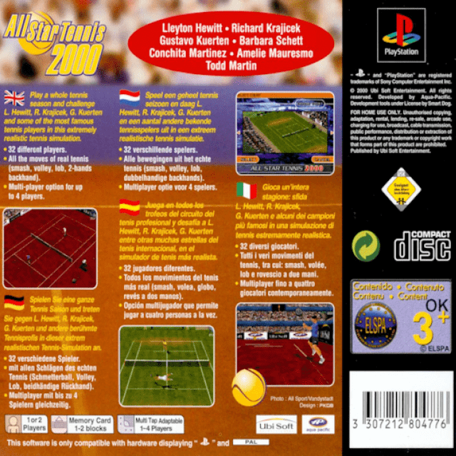 All Star Tennis 2000 dos