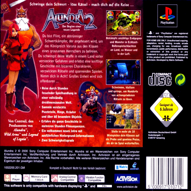 Alundra 2 - Der Beginn einer neuen Legende - Dos