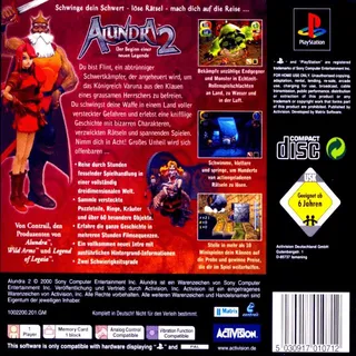 Alundra 2 : Une Légende Est Née - Dos