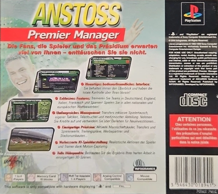 Anstoss - Premier Manager dos