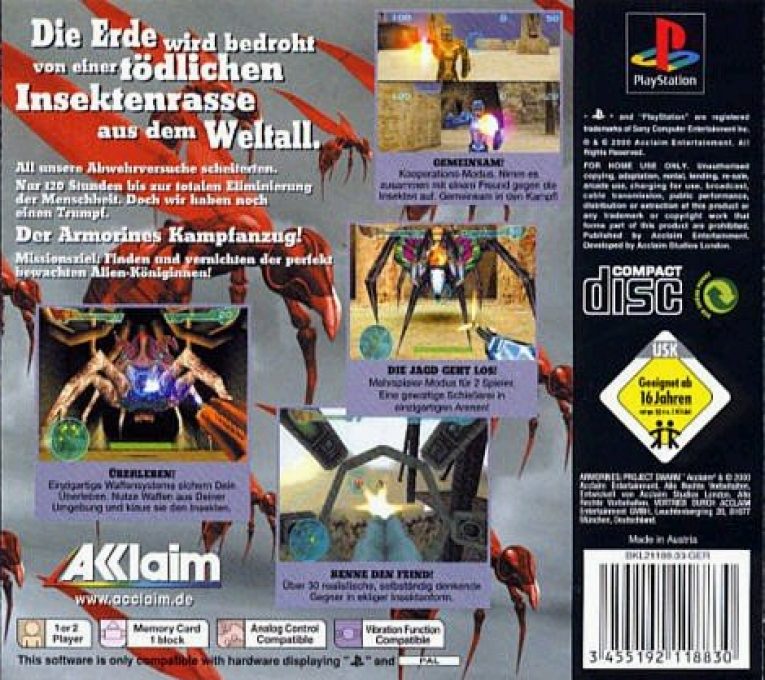 Armorines : Project S.W.A.R.M - Dos