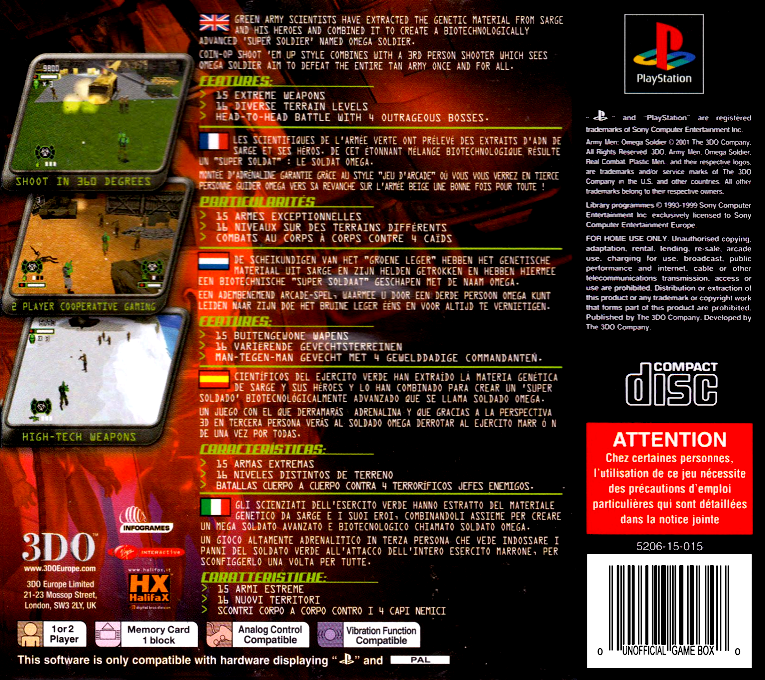 Army Men - Omega Soldier - Dos