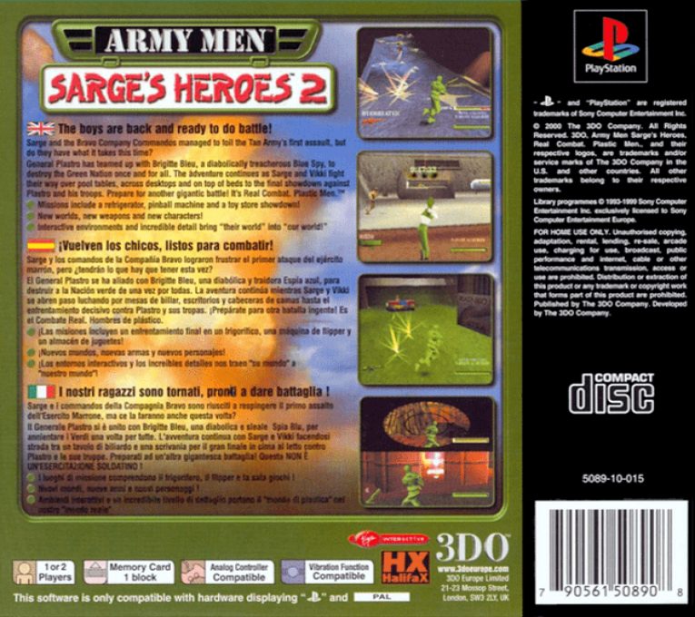 Army Men : Sarge's Heroes - Dos