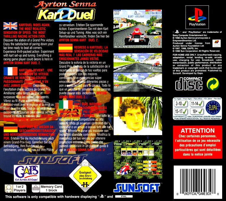 Ayrton Senna Kart Duel - Dos
