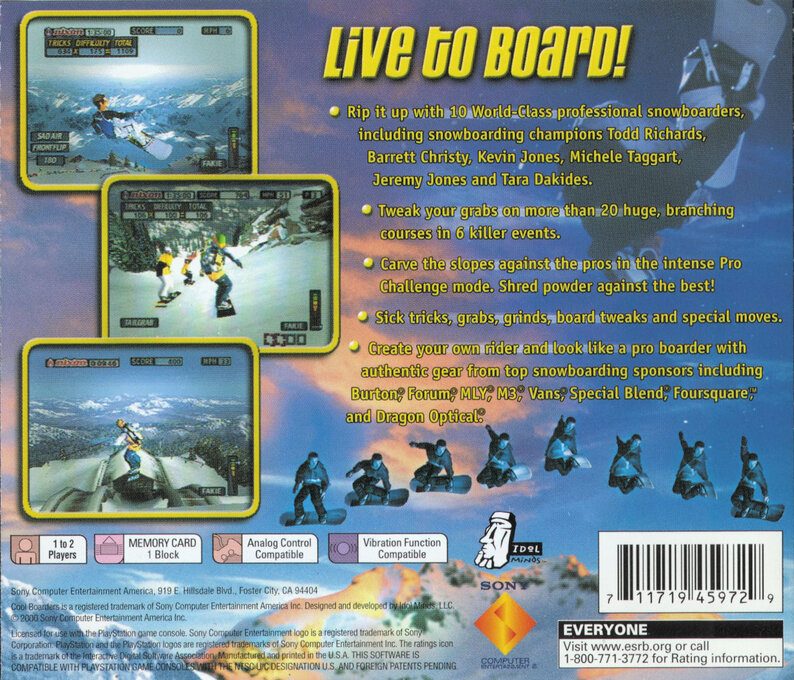 Cool Boarders 2001 - Dos