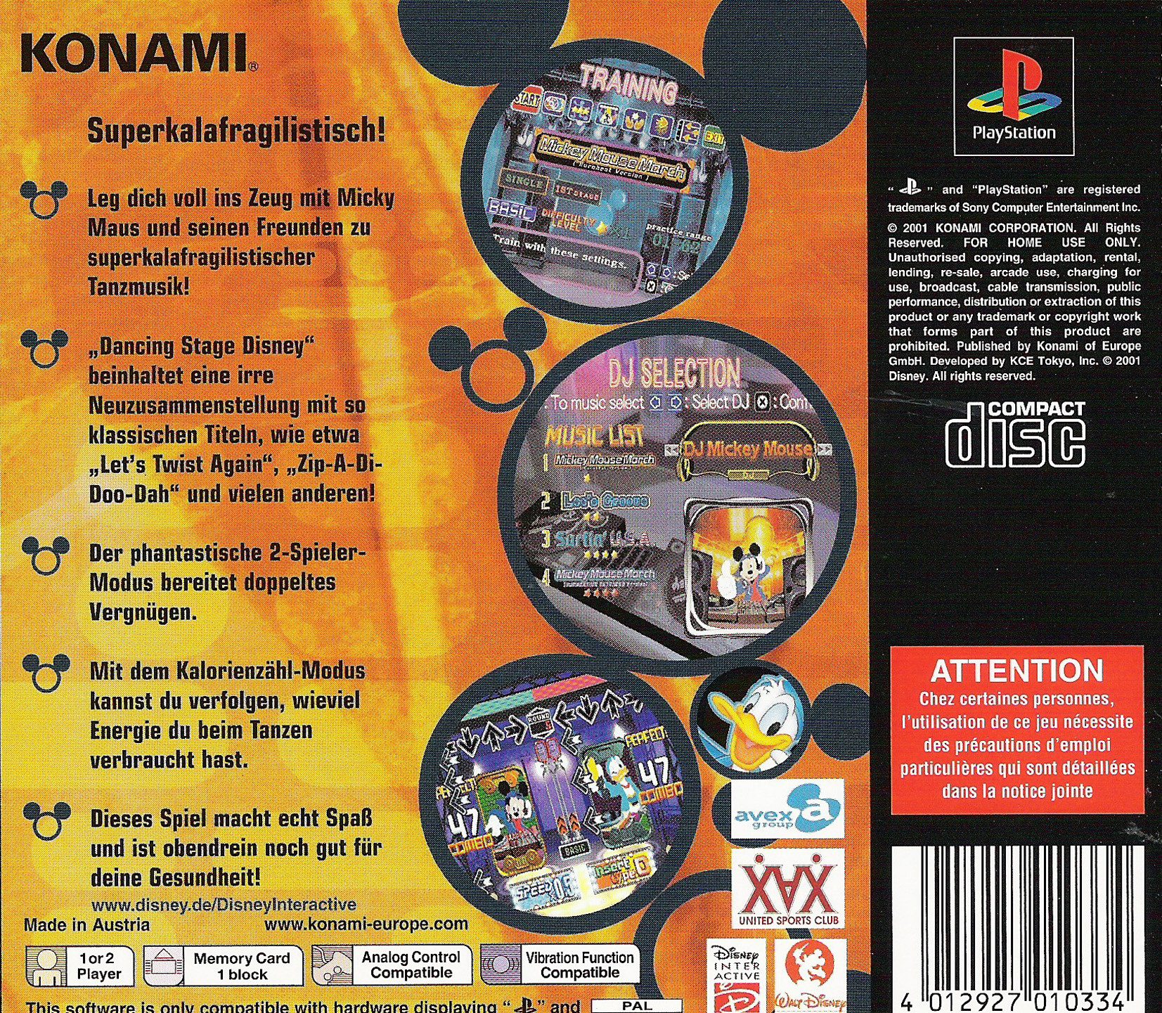 Dance Dance Revolution : Disney Mix - Dos