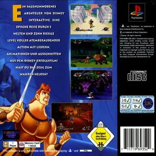 Disney Jeu D'Action Disney présente Hercule - Dos