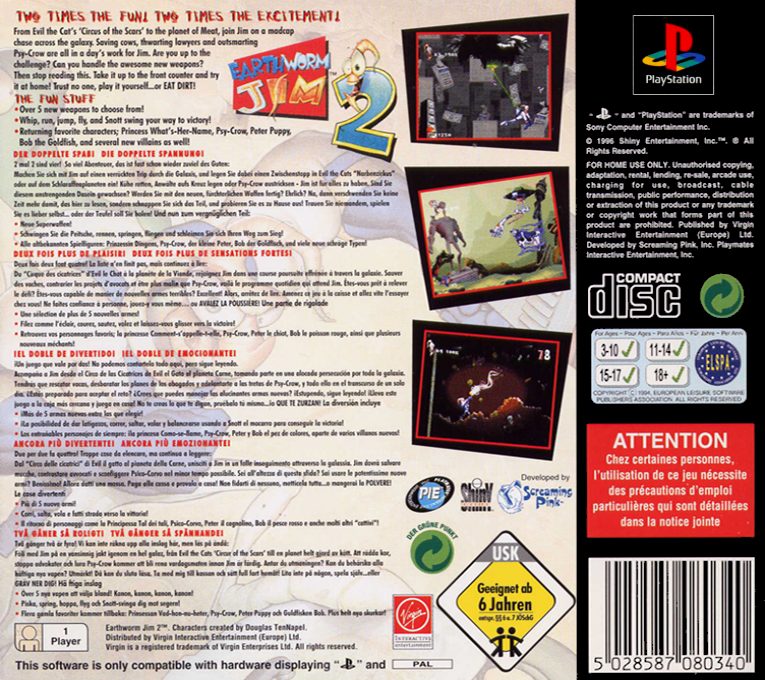 Earthworm Jim 2 - Dos