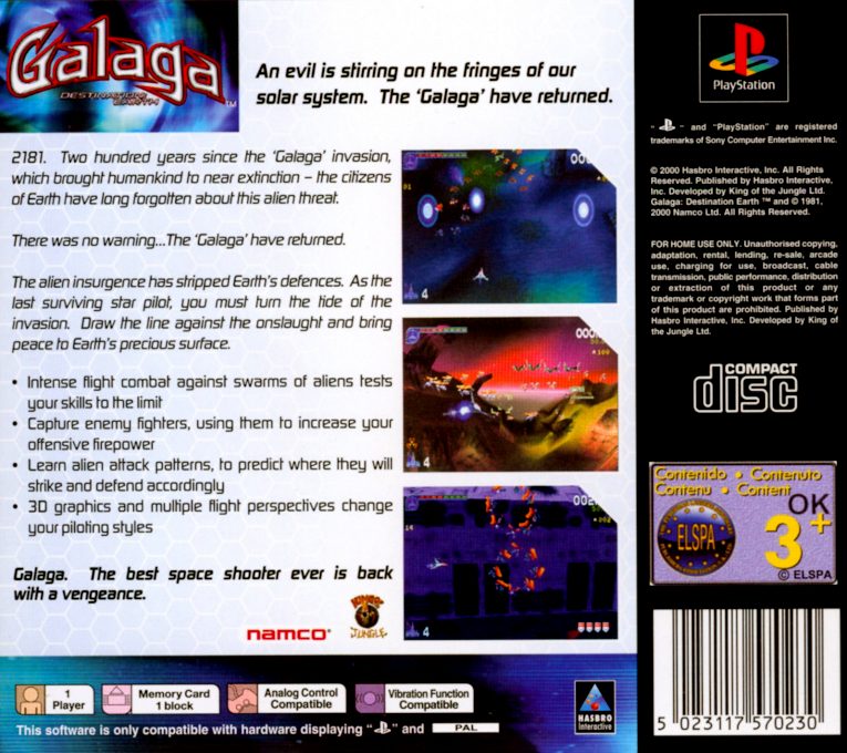 Galaga : Destination Earth - Dos