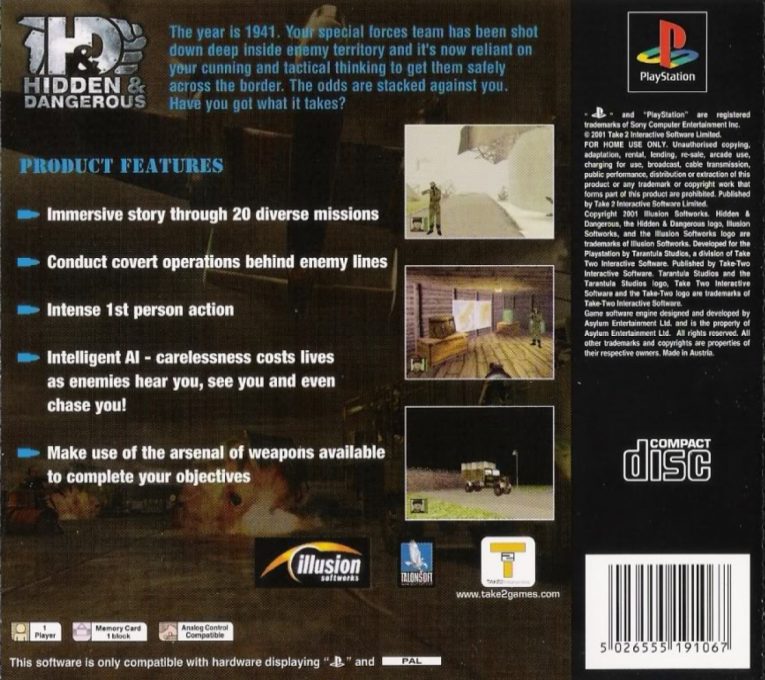 Hidden And Dangerous dos