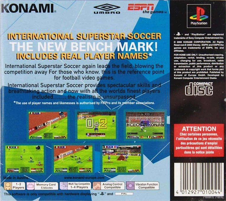 International Superstar Soccer - Dos