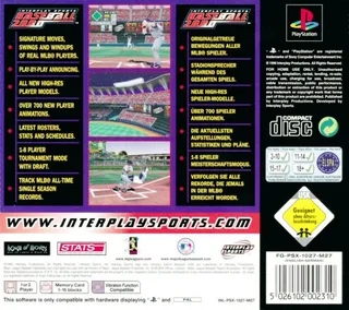 Interplay Sports Baseball 2000 - Dos
