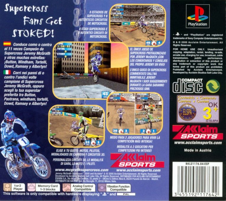 Jeremy McGrath Supercross 2000 dos