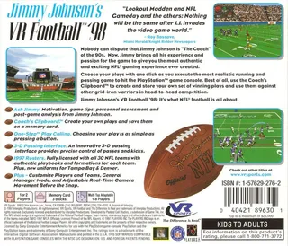 Jimmy Johnson's VR Football '98 - Dos