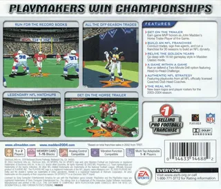 Madden NFL 2004 - Dos