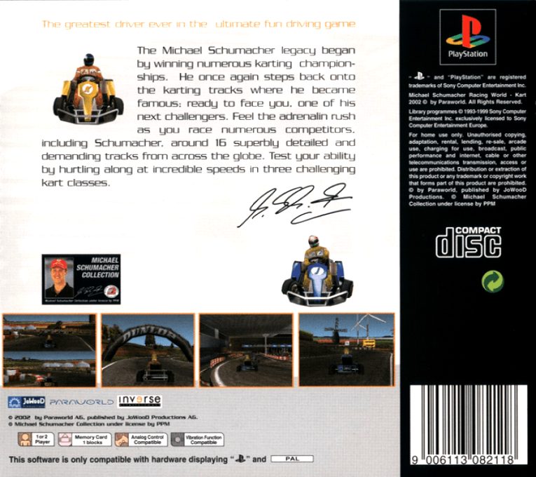 Michael Schumacher Racing World Kart 2002 dos