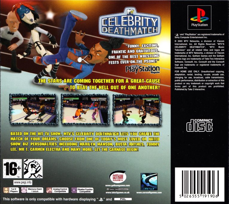 MTV Celebrity Deathmatch dos