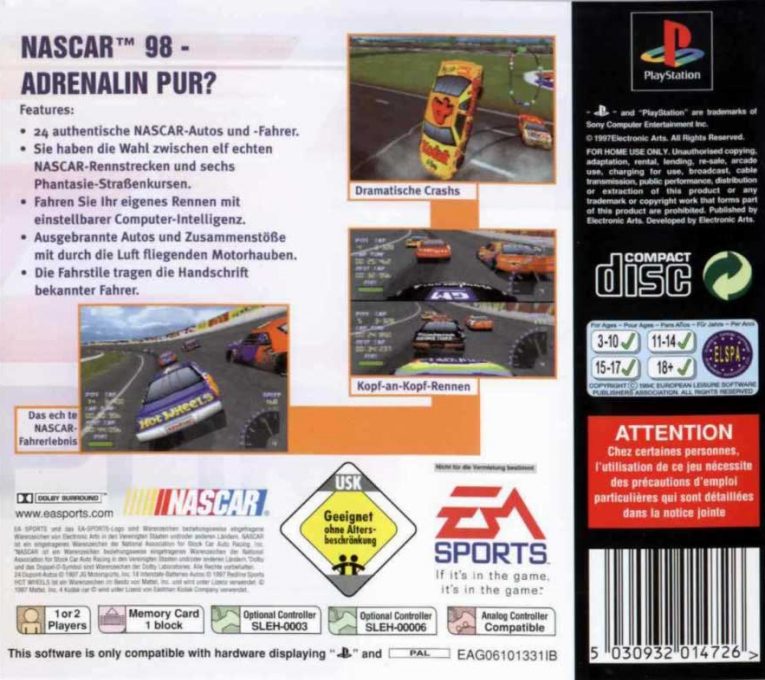 NASCAR 98 dos