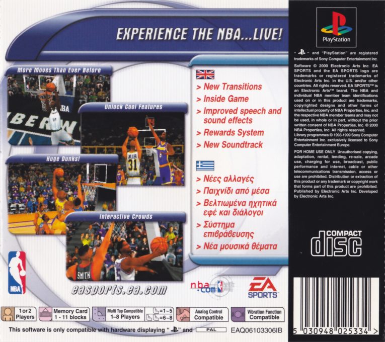 NBA Live 2001 dos