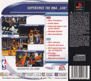 NBA Live 2001 - Dos