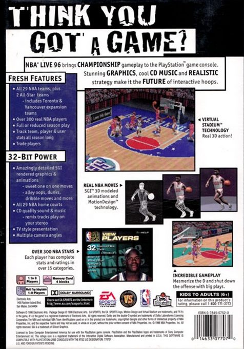 NBA Live 96 dos
