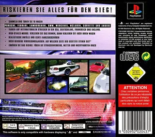 Need for Speed : Conduite en état de liberté - Dos