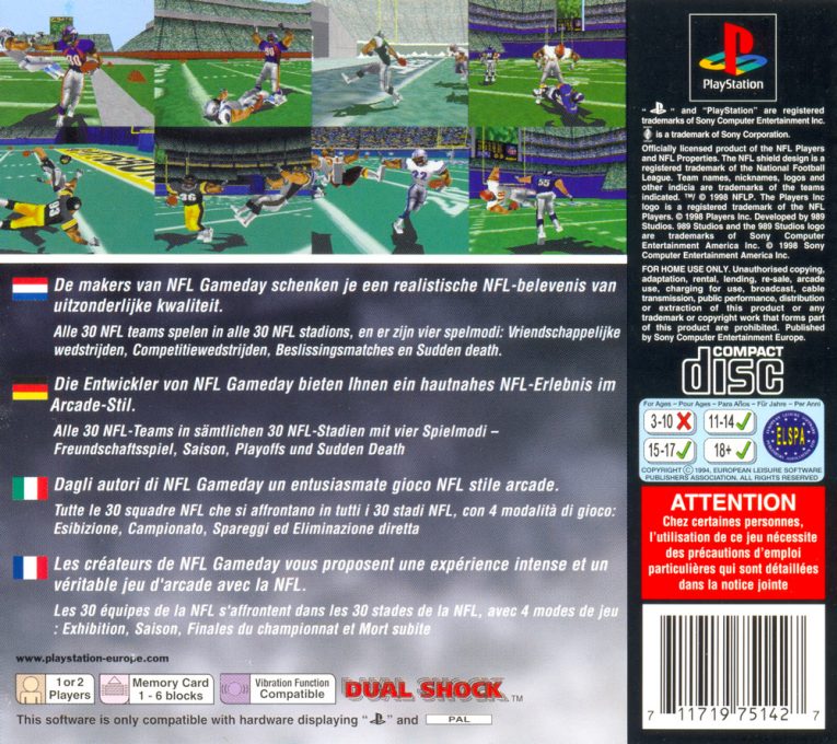 NFL Xtreme dos