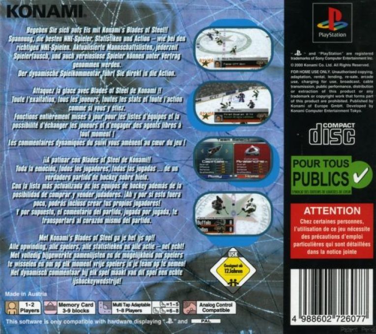 NHL Blades of Steel 2000 dos