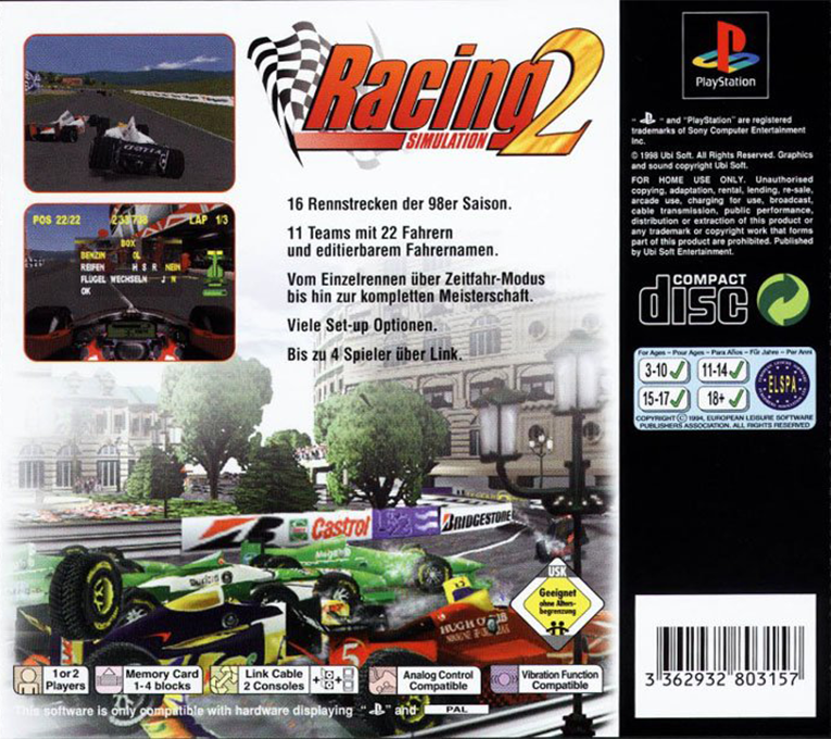 Racing Simulation 2 dos