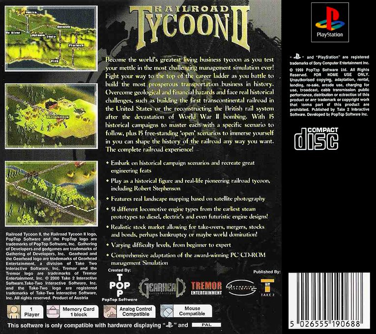 Railroad Tycoon II dos
