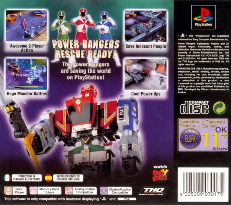 Saban's Power Rangers : Lightspeed Rescue - Dos