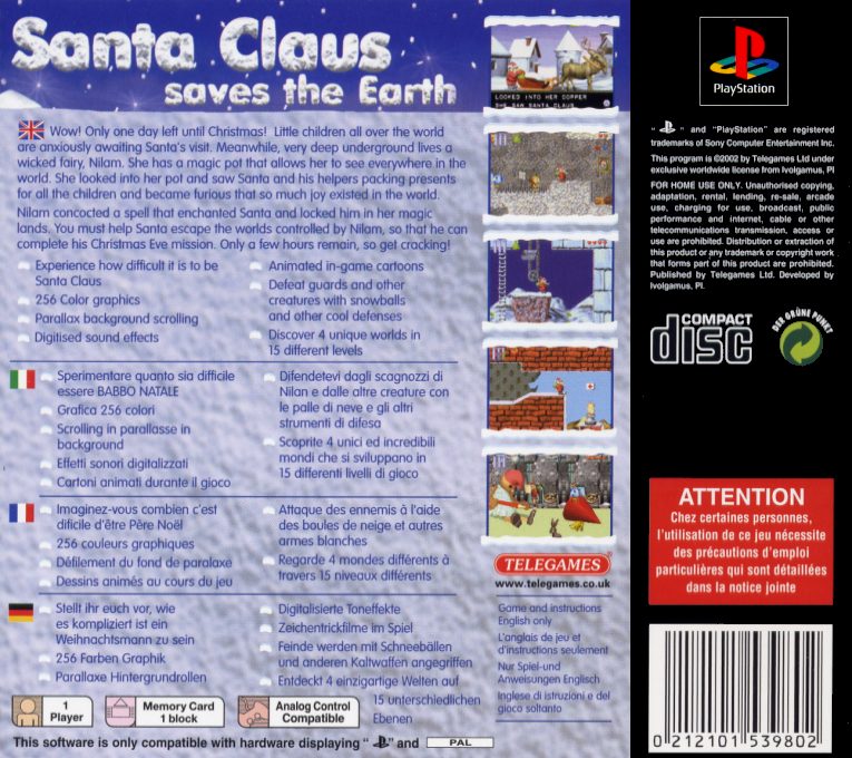 Santa Claus Saves The Earth dos