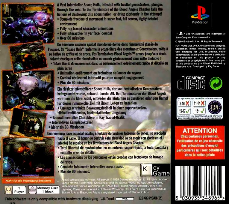 Space Hulk : Vengeance of the Blood Angels dos