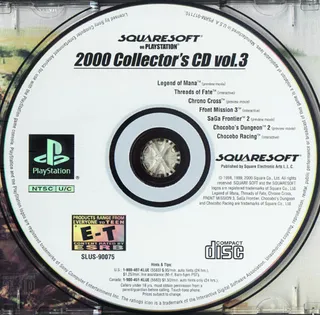 Squaresoft on PlayStation 2000 Collector's CD Vol. 3