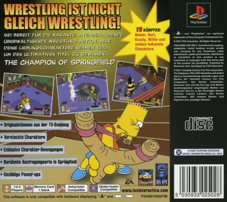 The Simpsons Wrestling dos