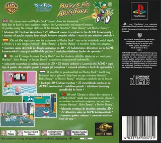 Tiny Toon Adventures : La Grande Aventure de Plucky - Dos