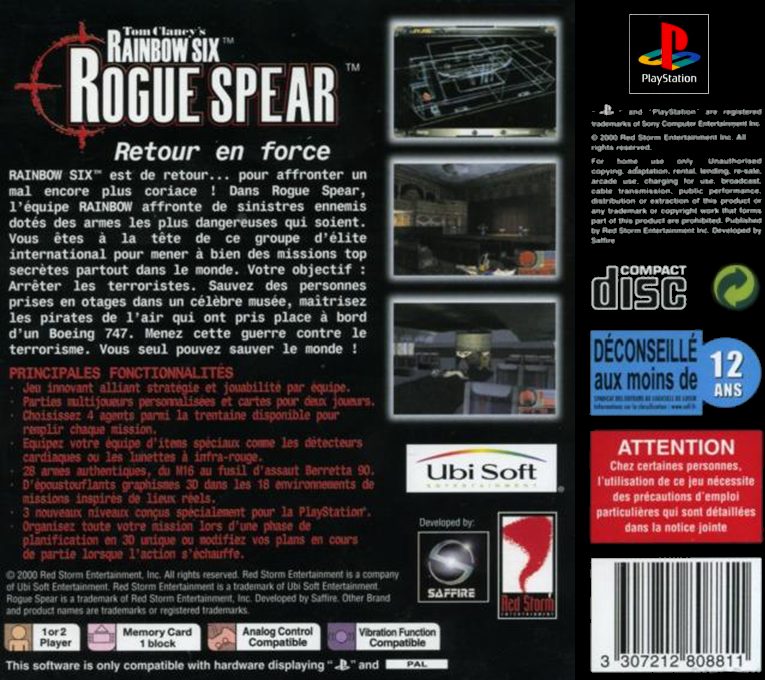 Tom Clancy's Rainbow Six : Rogue Spear dos