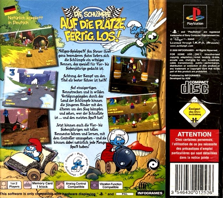 Turbo Schtroumpf : Mon Premier Jeu de Course dos