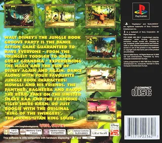 Walt Disney Le Livre de la Jungle : Groove Party dos