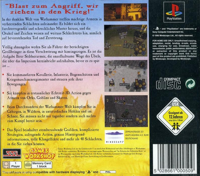 Warhammer : Dans L'Ombre du Rat Cornu dos